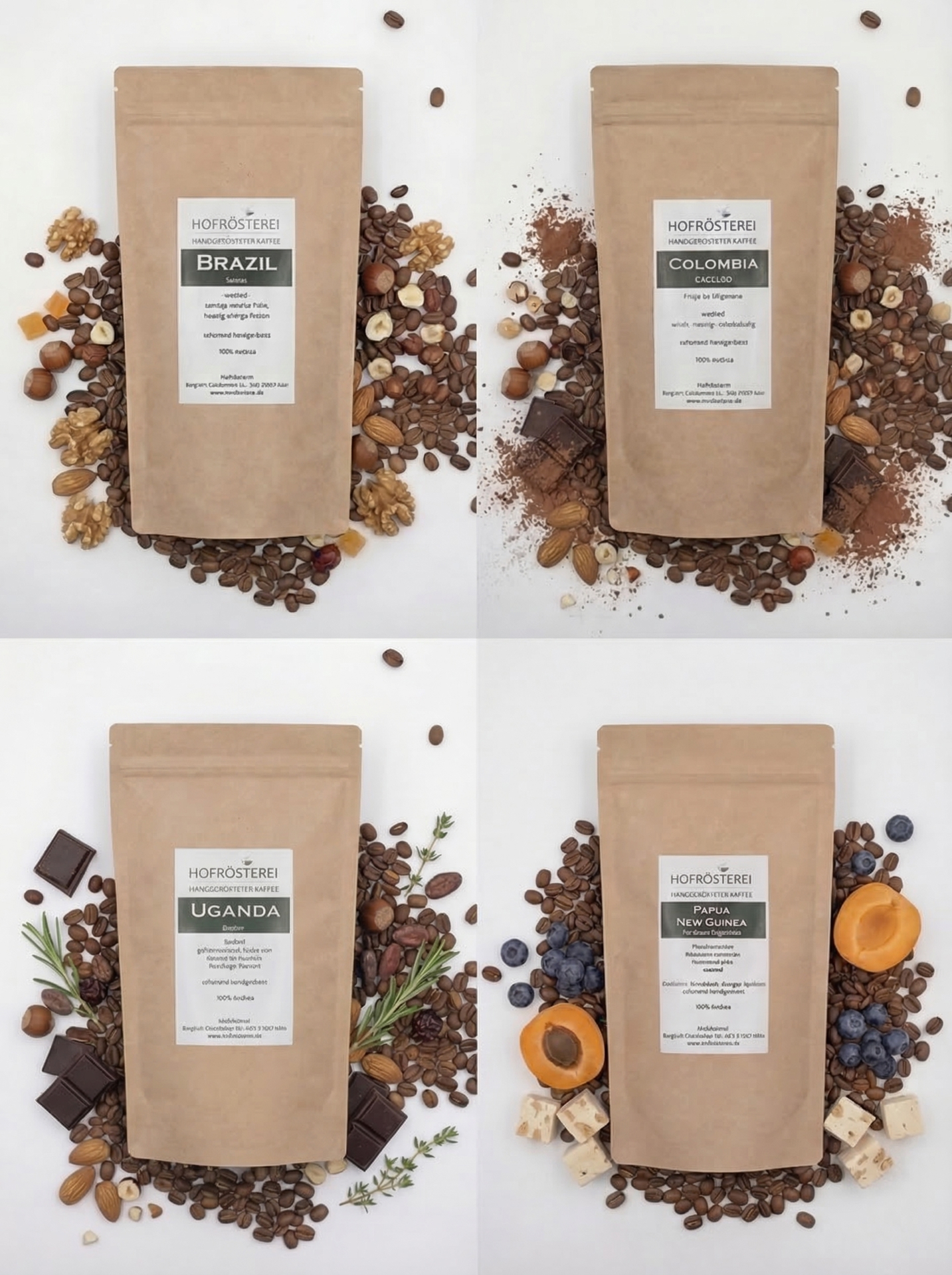 Filter Tasting Bundle – 4 Origins for Pour-Over & Bean-to-Cup Machines